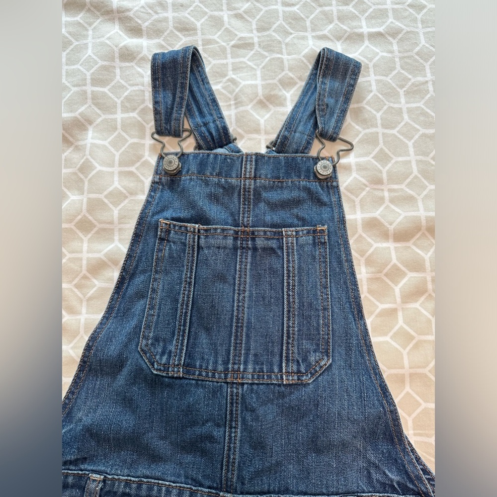 American Eagle blue denim overalls or jumpsuit size extra small - Picture 3 of 11